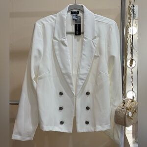 Cropped Double-Breasted Blazer – Size XL – New With Tags
